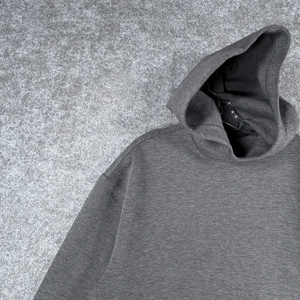 Old Navy Active Bounce Hoodie Boys XL 14-16 Gray Fleece Oversized Pullover